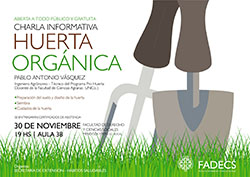 CHARLA INFORMATIVA SOBRE HUERTA ORGÁNICA